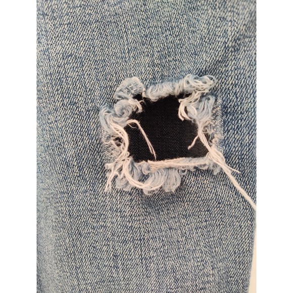 Marciano Vintage 90s Y2K Bootcut Distressed Detroyed Denim Jeans Size 32 - Picture 9 of 15